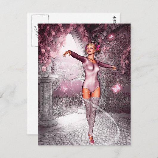 Carte Postale Ballerina enchantée (Devant / Derrière)