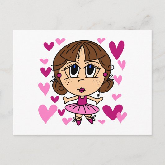 Carte Postale Ballerina Girl (Devant)