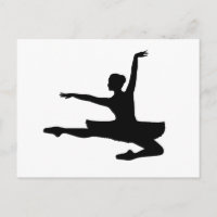 BALLERINA JETÉ (silhouette de danse de ballet) ~
