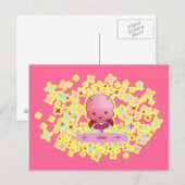 Carte postale Ballerina Ladybug (Devant / Derrière)