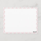 Carte Postale Ballerina Monogram Grandmillennial Baby shower (Dos)