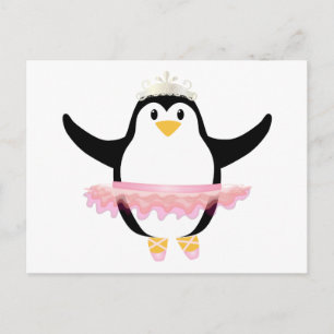 Carte Postale Ballerina Penguin