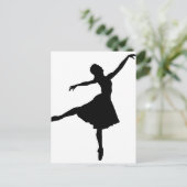 Carte Postale Ballerina Silhouette (Debout devant)