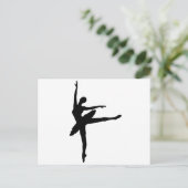 Carte Postale Ballerina Silhouette (Debout devant)