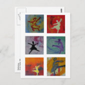 carte postale ballerine (Devant / Derrière)