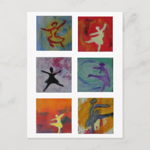 carte postale ballerine