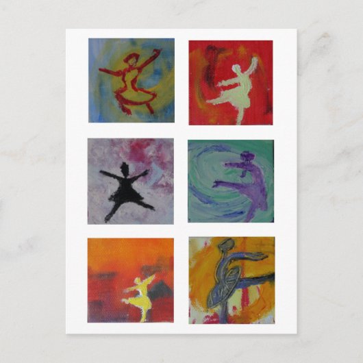 carte postale ballerine (Devant)