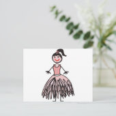 Carte Postale ballerine 1 (Debout devant)