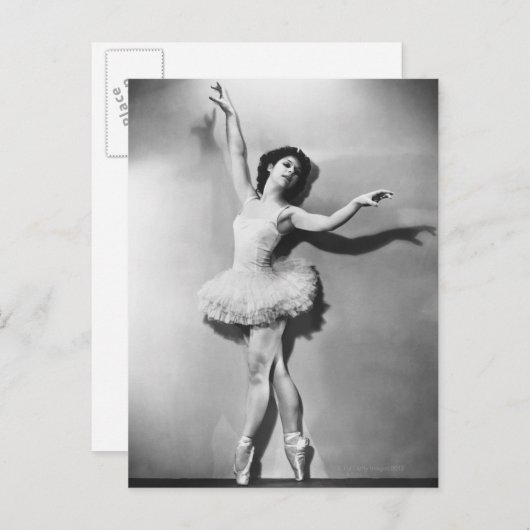 Carte Postale Ballerine 2 (Devant / Derrière)