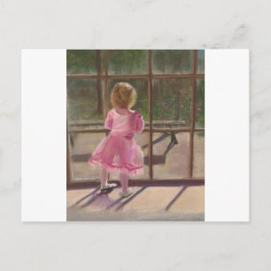 Carte Postale ballerine rose