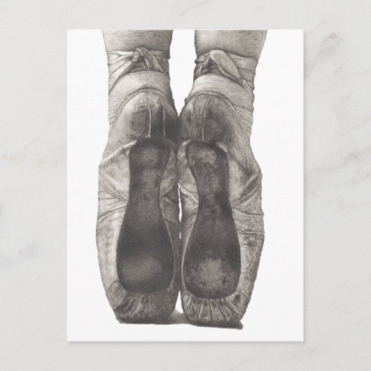 Carte Postale Ballerine sur Pointes (Devant)