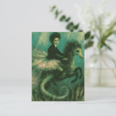 Carte Postale Ballerine sur son hippocampe (Debout devant)