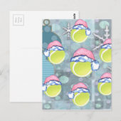 CARTE POSTALE BALLES DE TENNIS (Devant / Derrière)