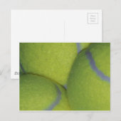 Carte Postale Balles de tennis (Devant / Derrière)