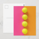 Carte Postale Balles de tennis (Devant / Derrière)
