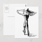 Carte Postale Ballet (Devant / Derrière)