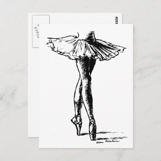 Carte Postale Ballet (Devant / Derrière)