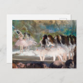 Carte Postale Ballet à l'Opéra de Paris par Edgar Degas (Devant / Derrière)