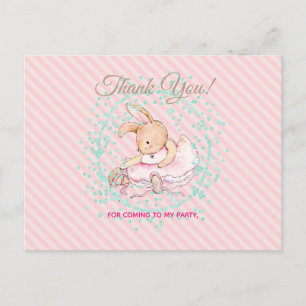 Carte Postale Ballet Animaux AquaBallet Animaux Aqua Merci