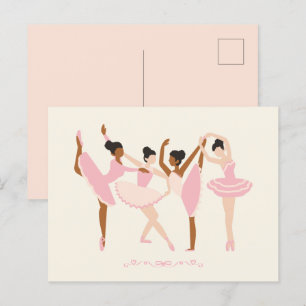 Carte Postale Ballet Ballerina