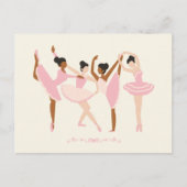 Carte Postale Ballet Ballerina (Devant)