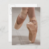 Carte Postale Ballet Dancer en Pointe, Alimentation, Chaussures  (Devant / Derrière)