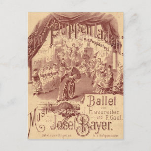 Carte Postale Ballet de poupée de fée - Die Puppenfee - Josef Ba