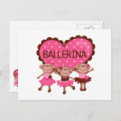 Carte Postale Ballet de singe (Devant / Derrière)