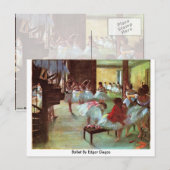 Carte Postale Ballet D'Edgar Degas (Devant / Derrière)