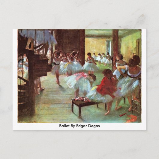 Carte Postale Ballet D'Edgar Degas (Devant)
