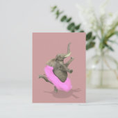 Carte Postale Ballet Elephant En Pointe (Debout devant)