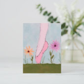 Carte postale Ballet en fleurs (Debout devant)