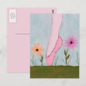 Carte postale Ballet en fleurs (Devant / Derrière)
