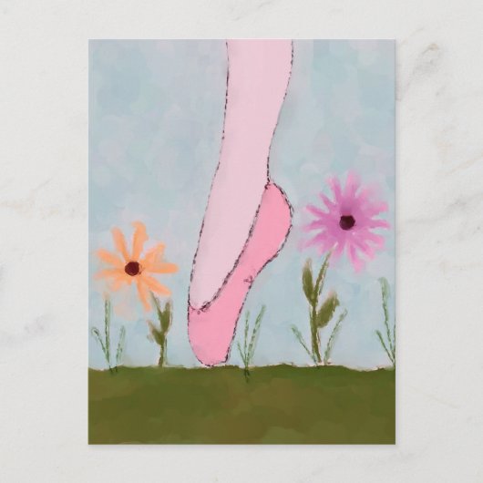 Carte postale Ballet en fleurs (Devant)