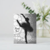 Carte Postale Ballet Noir Blanc Ballerine (Debout devant)