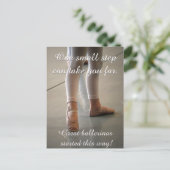 CARTE POSTALE BALLET POSTCARD CUTE BALLERINA DANCER MOTIVATION (Debout devant)