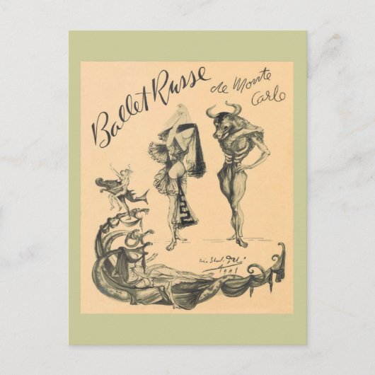 Carte Postale Ballet Russe de Monte Carlo (Devant)