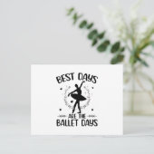 Carte Postale Ballet Sayings | Ballerina Dancing Hobby Gifts (Debout devant)