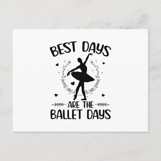 Carte Postale Ballet Sayings | Ballerina Dancing Hobby Gifts (Devant)