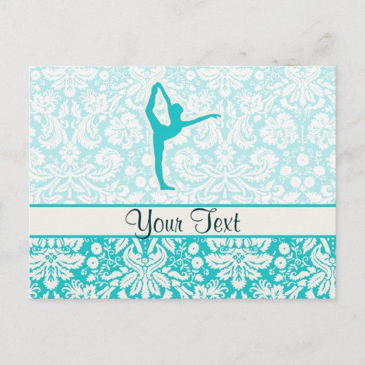 Carte Postale Ballet turquoise (Devant)
