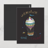 Carte Postale ballon (Devant / Derrière)