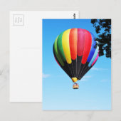 Carte Postale Ballon à air chaud (Devant / Derrière)