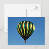 Carte Postale Ballon à air chaud (Devant / Derrière)