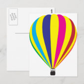Carte Postale Ballon à air chaud (Devant / Derrière)