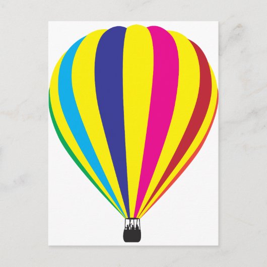 Carte Postale Ballon à air chaud (Devant)
