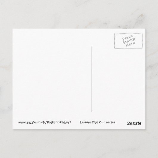 Carte Postale Ballon à air chaud arc-en-ciel (Dos)