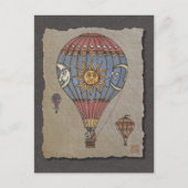 Carte Postale Ballon à air chaud coloré (Devant)