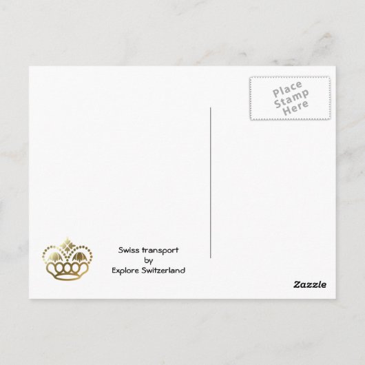 Carte Postale Ballon à air chaud dans l'Oberland bernois (Dos)