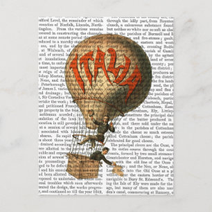 Carte Postale Ballon à air chaud Italia