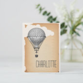 Carte Postale Ballon à air chaud Steampunk (Debout devant)